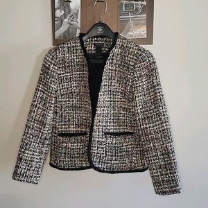 Ann Taylor Multi color textured blazer size 2